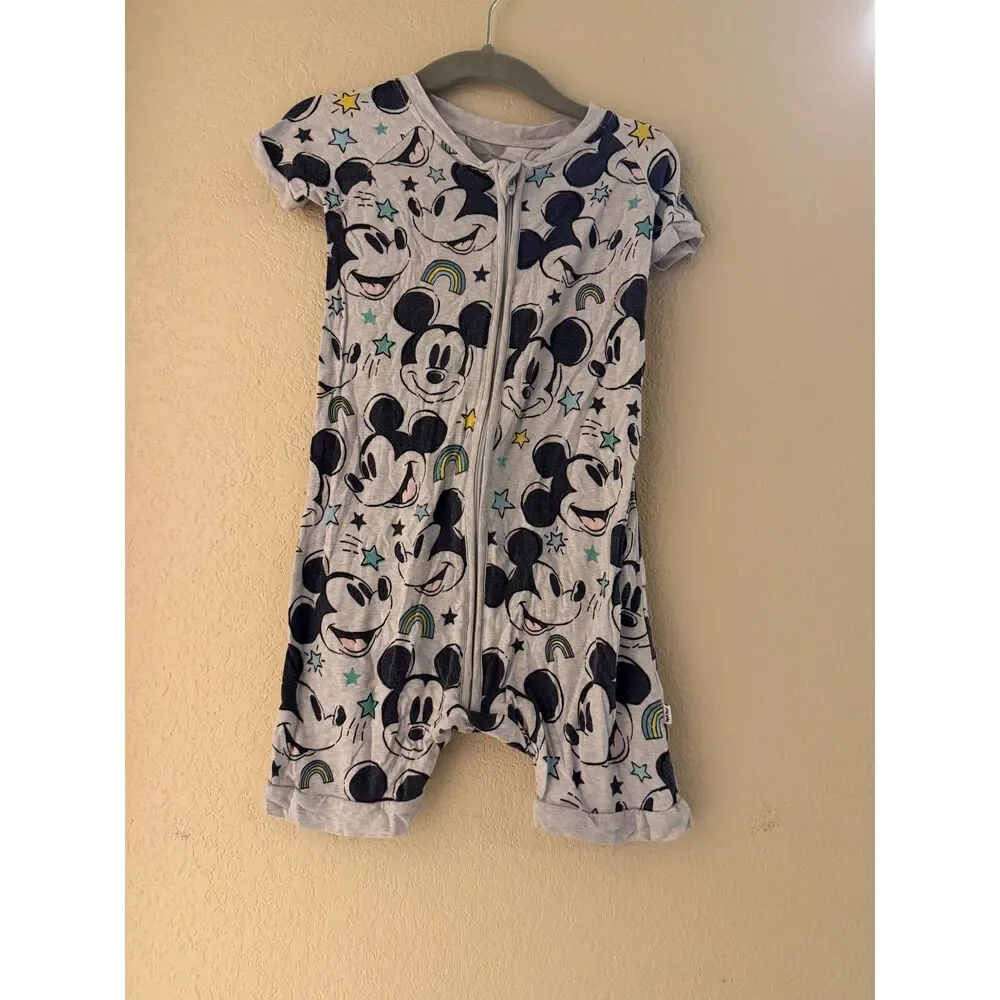 Little Sleepies Mickey short romper size 2T